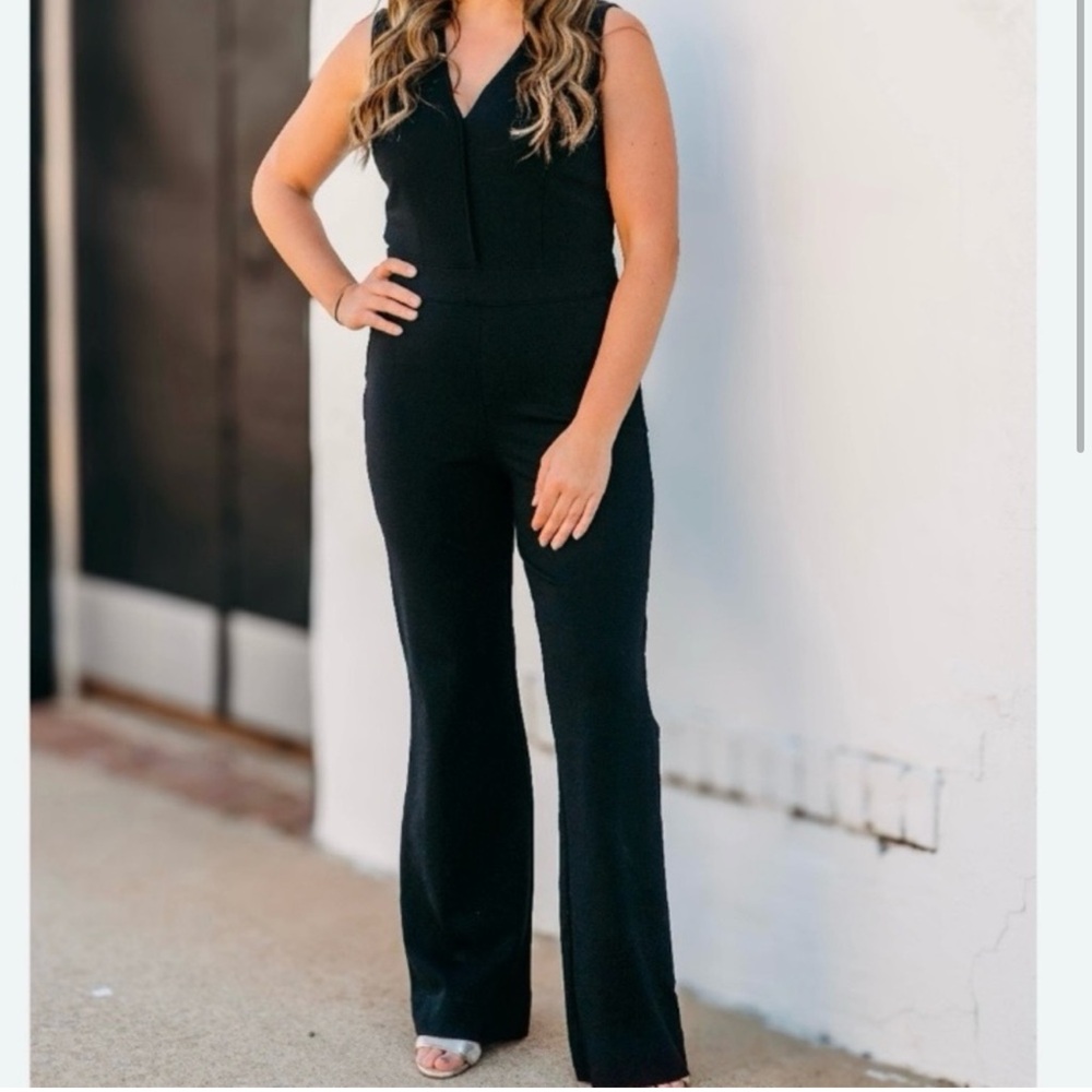 SPANX Black Boot-Cut Jumpsuit